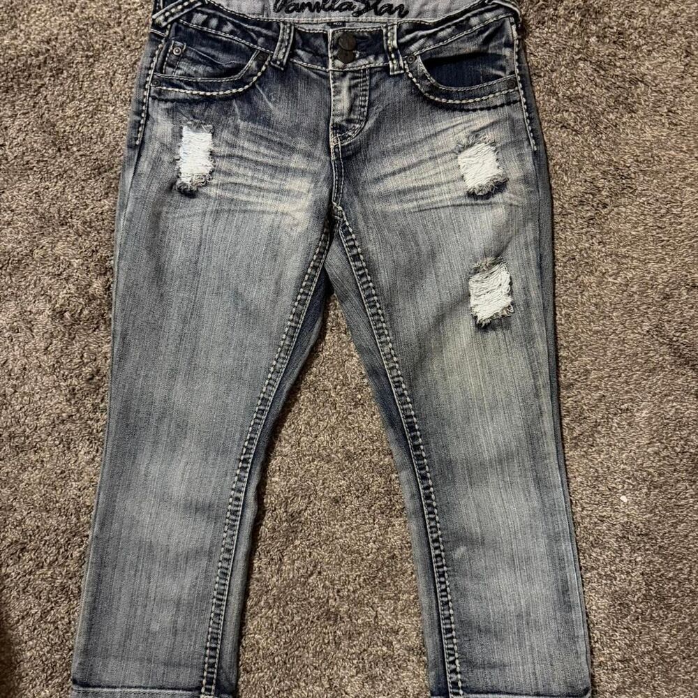 Vanilla-star Women's Blue and Navy Jeans